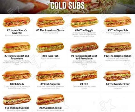 Menu At Jersey Mikes Subs Fast Food Pflugerville Town Center Dr Ste 500