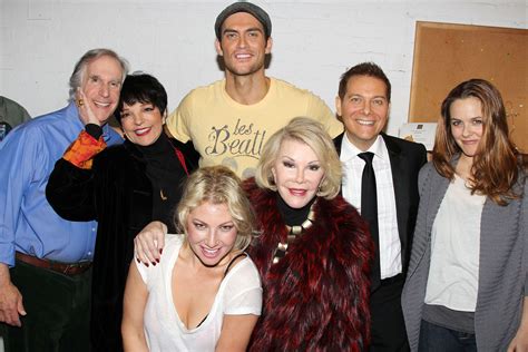 Posing From Left With Henry Winkler Liza Minnelli Ari Graynor