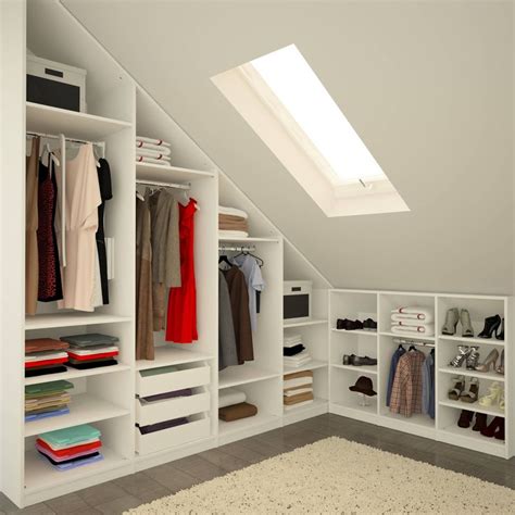 This one has limited space, but it shouldn't bother you. Dormer Closet Organizer Ideas Solutions For Slanted ...