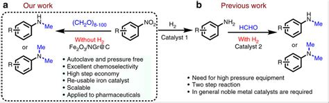 Reductive Methylation Of Nitroarenes To N Methylamines A Present Work Download Scientific