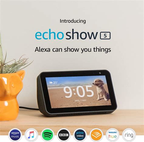 Certified Refurbished Echo Show 5 Compact Smart Display With Alexa