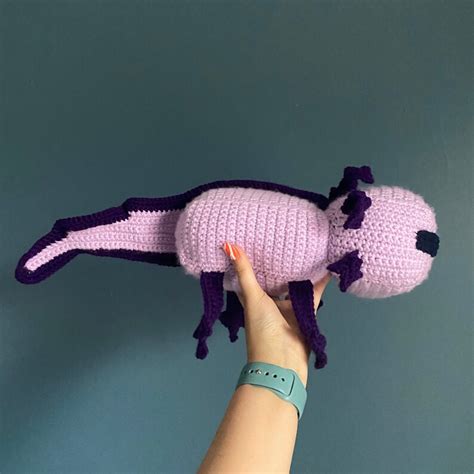 Minecraft Axolotl Crochet Axolotl Amigurumi Plushie Etsy