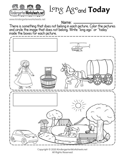 Free Kindergarten Social Studies Worksheets