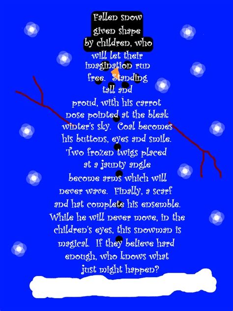Send this funny poem to all. The Snowman by Created-By-Caz on DeviantArt