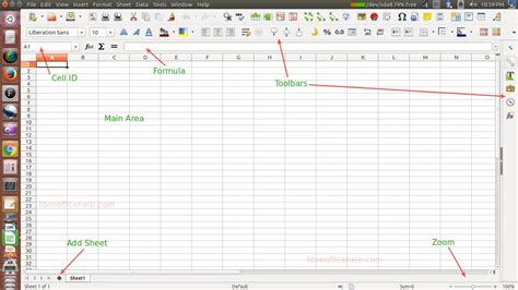 Familiarise With Libreoffice Calc Work Area