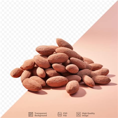 Premium Psd Transparent Background Cocoa Almonds