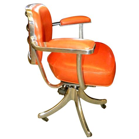 Seville classics desk stool is the ultimate stool to purchase for your office. VINTAGE TANSAD STREAMLINE INDUSTRIAL SWIVEL DESK CHAIR | Sold Items Seating Items | Art Deco ...