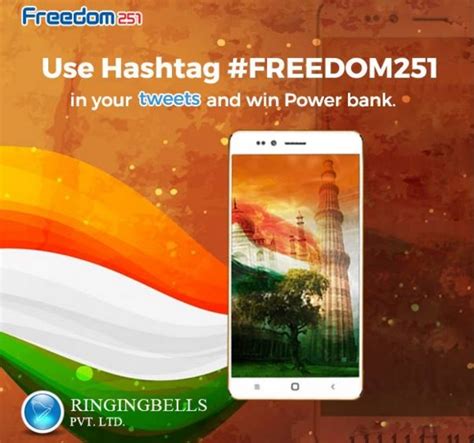 Ringing Bells Launches Smartphone Freedom 251 Priced At Rs 251 4 Usd