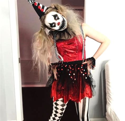 It Pennywise Cosplay Costume Creepy Sadistic Clown Costumes For Women Halloween Carnival Mardi