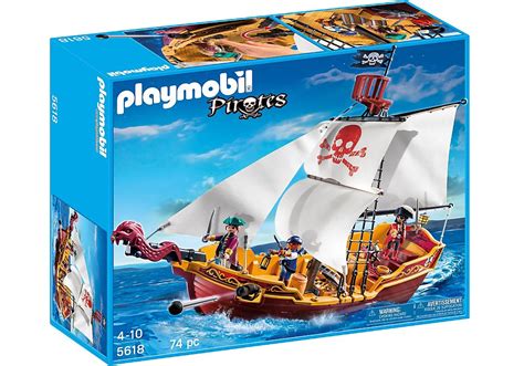 Playmobil Set 5618 Usa Red Serpent Pirate Ship Klickypedia