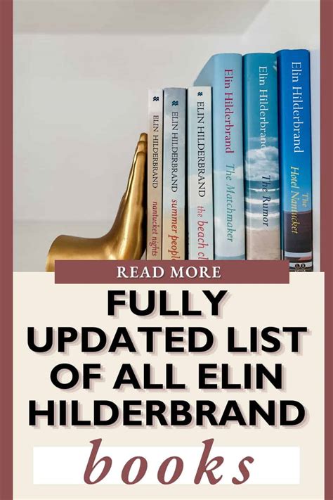 All Elin Hilderbrand Books Complete Guide With Printable List 2023