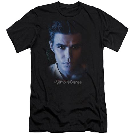 The Vampire Diaries Stefan Photo Adult Slim Fit Shirt Men 2018 Brand
