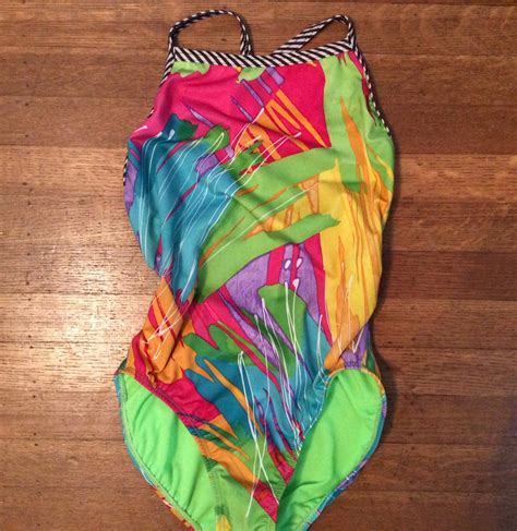 Vintage 1980s Swimwear 1980s Bathing Suit Made