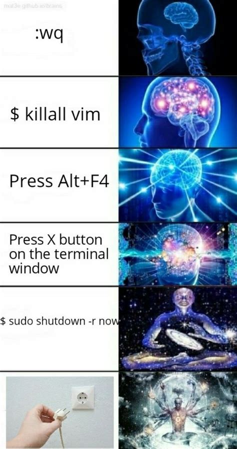 How To Exit Vim Computer Science Humor Computer Humor Computer Memes