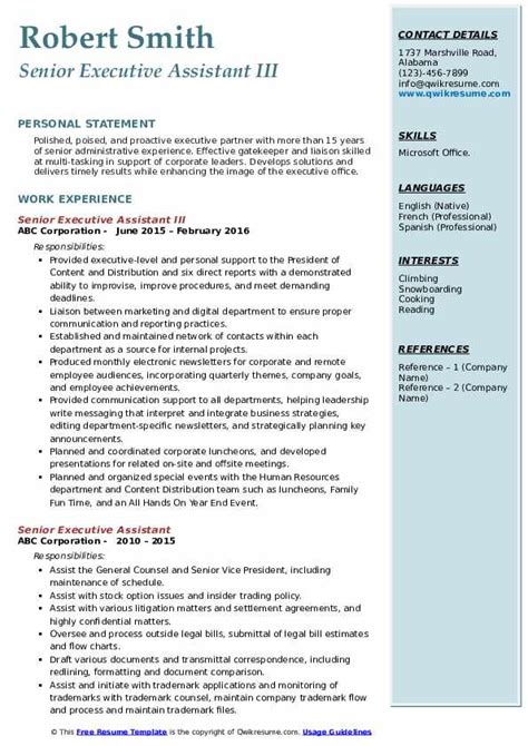 Executive Assistant Resume Examples 2021 Executive Assistant Resume