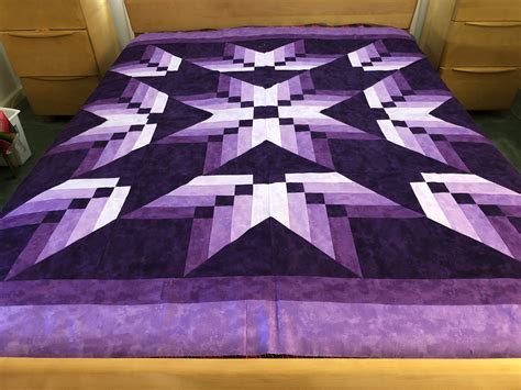 My Purple People Eater Lone Star Quilt Pattern Bargello Quilt Patterns