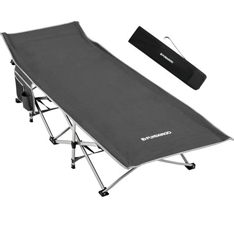 Fundango Folding Camping Cot Extra Wide Heavy Duty Outdoor Sleeping