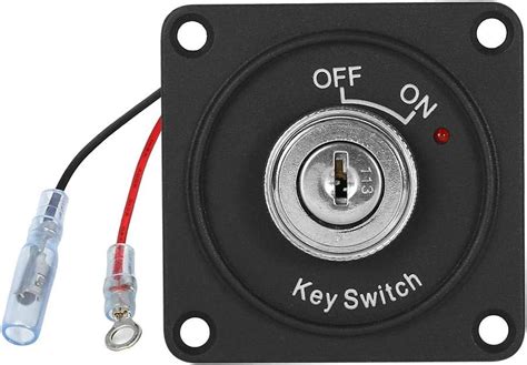 2 Position Onoff Key Switch Dc 12v 10a Ignition Switch With Panel2