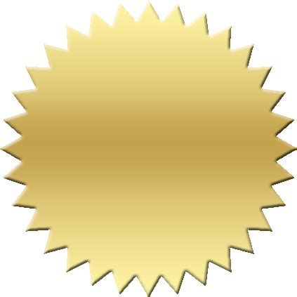 Certificate Gold Seal Png PNG Image Collection