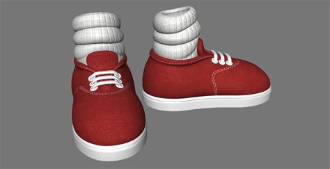 Modelo 3d Zapatos De Dibujos Animados Turbosquid 1691873