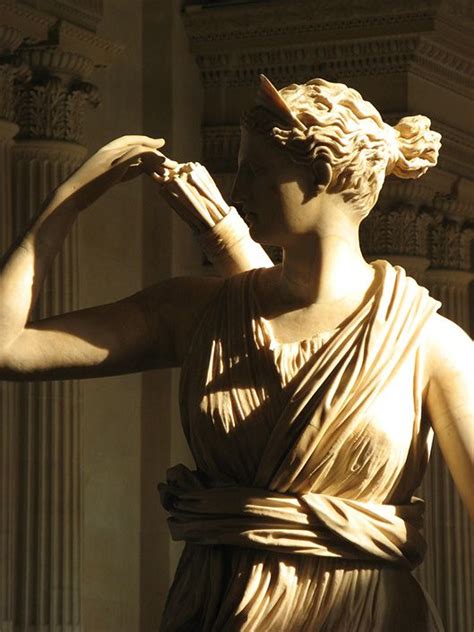 Eternalstatue Of The Greek Goddess Artemis Latin Diana With A