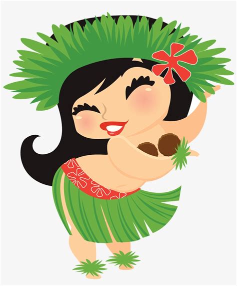 Clip Art Hawaiian Aloha Tropical Pinterest Cartoon Hula Dancers