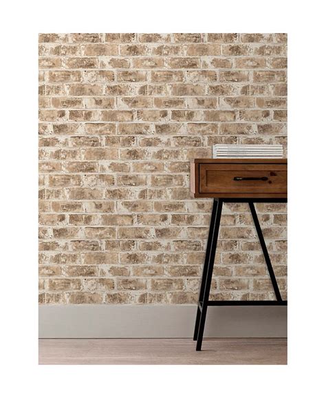 Brewster Home Fashions Jomax Warehouse Brick Wallpaper 396 X 205 X
