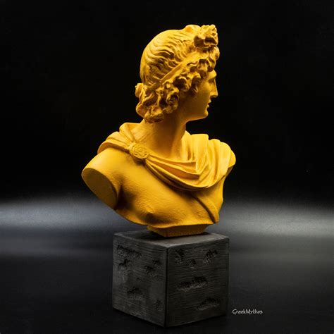 Greek Roman God Apollo Bust Statue Apollo Belvedere Museum Replica