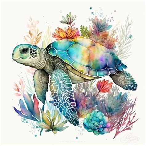 Sea Turtle Watercolor Tattoo Sea Turtle Tattoo Turtle Tattoo Designs