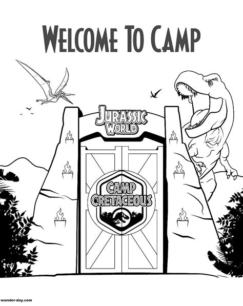 Jurassic World Camp Cretaceous Colouring Pages Images And Photos Finder