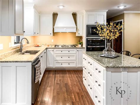 Each cabinet comes with 3/4 grade a plywood shelving to hold all. Kitchen Cabinets in Sherwin Williams Dover White - Painted ...