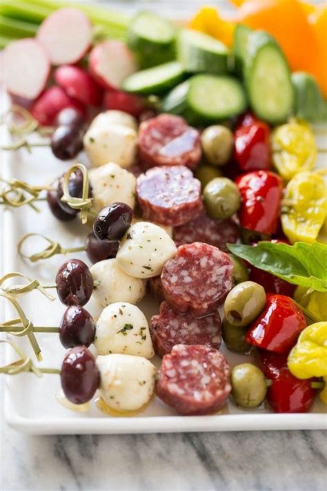 Our antipasto platter ideas and various italian soup recipes are a quick and easy way to entertain guests, improve your skills or simply enjoy italian goodness with your family. Antipasto Skewers & Ideas for an Awards Show Party ...