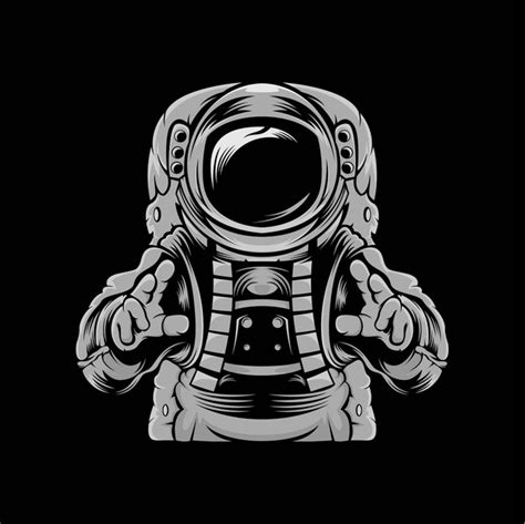 Premium Vector Head Astronaut Mascot Illustration