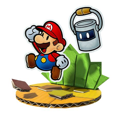 Paper Mario Color Splash Hueys Touching Moment Gonintendo