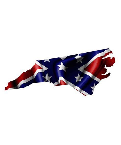 North Carolina Rebel Flag Sticker Aftershock Decals
