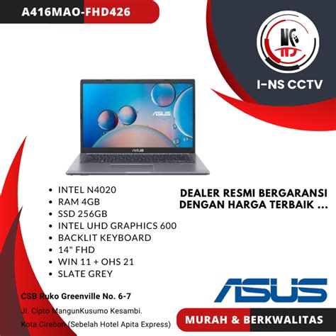 Jual Laptop Asus Murah Original Resmi A416mao Fhd426 Shopee Indonesia