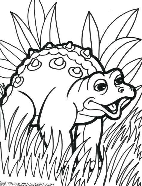 Simple Dinosaur Coloring Pages at GetColorings.com | Free printable