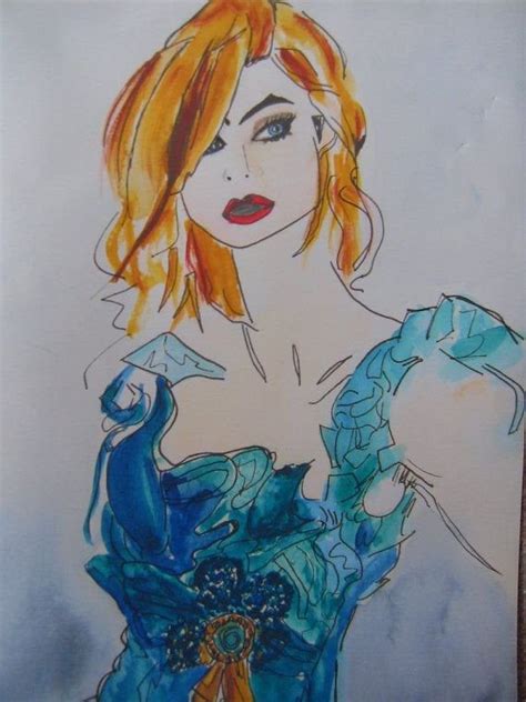 Discover drawings by recognized and emerging artists from all over the world at our online art gallery. Figurative Lady In Blue Dress Giclee Print House And Home ...