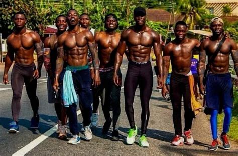 Shirtless Male Muscular Beefcake African Black Hunks Jocks Group Photo 4x6 C1695 826 Picclick Au