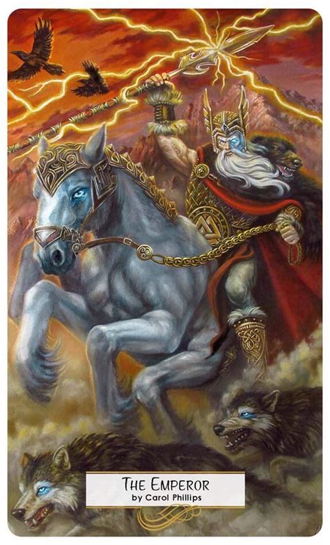 A detailed youtube and written presentation of the thoth emperor of the major arcana of the thoth tarot, as part of a complete series on this deck. Featured Card of the Day - The Emperor - 78 Tarot Mythical | Nordic art, Norse, The emperor tarot