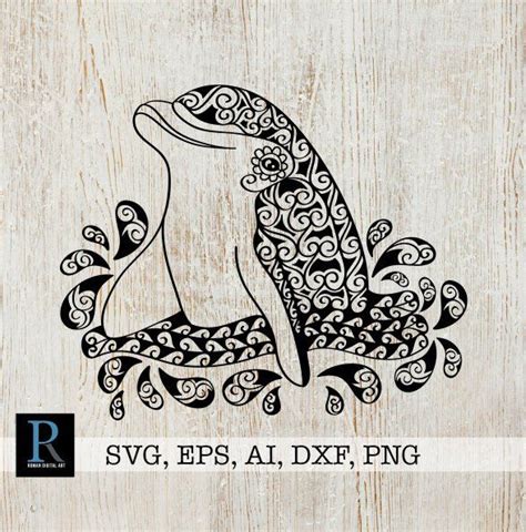 Download Zentangle Dolphin SVG Mandala Dolphin SVG | Etsy | Diy ...