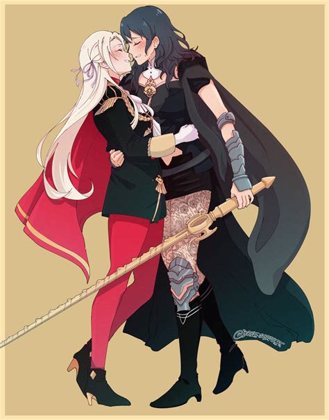 Dreamsyndd On Twitter Edelgard X Byleth Commission D💕