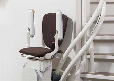 Actuator control make the track stop at any angel to suitable for the stairs of different angel. Wheelchair Assistance | Bruno curved stair lift