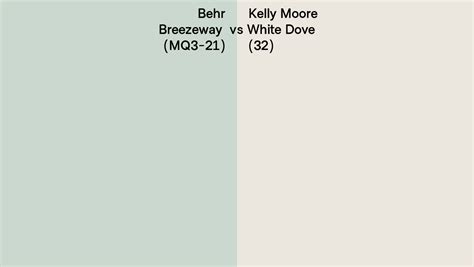 Behr Breezeway Mq3 21 Vs Kelly Moore White Dove 32 Side By Side