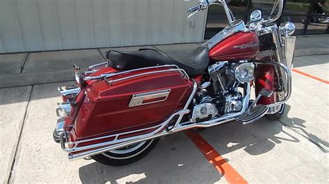 2006 Harley Davidson Road King Flhr Fire Red Pearl Youtube