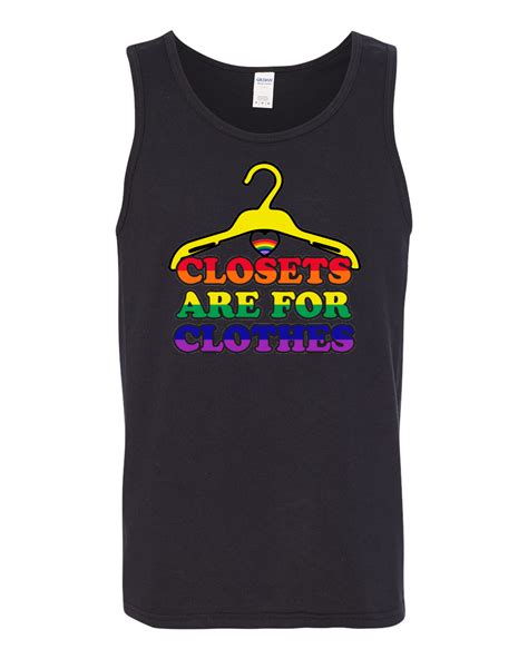 Closets Are For Clothes Mens Lgbt Pride Tank Top Gay Muscle Shirt Ebay