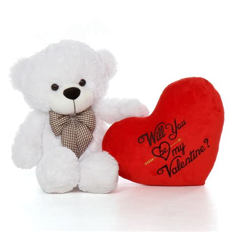 Buy 25ft Big White Valentines Day Bear Coco Cuddles With Plush Red