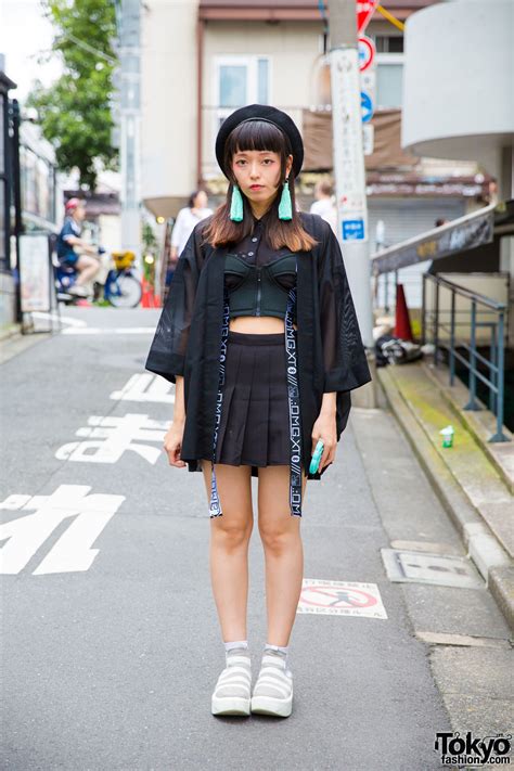Harajuku Girl In Sheer Jacket W Dvmvge Unif Tokyo Bopper And Nadia Tokyo Fashion