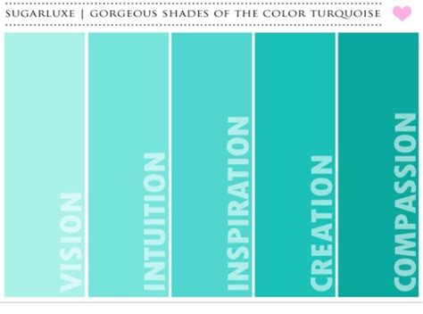 Shades of teal | Paint colors | Pinterest