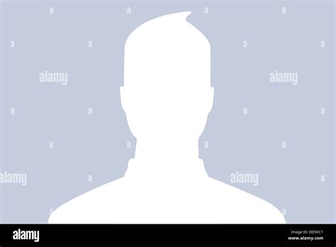 Default male facebook profile image Banque de photographies et dimages à haute résolution Alamy
